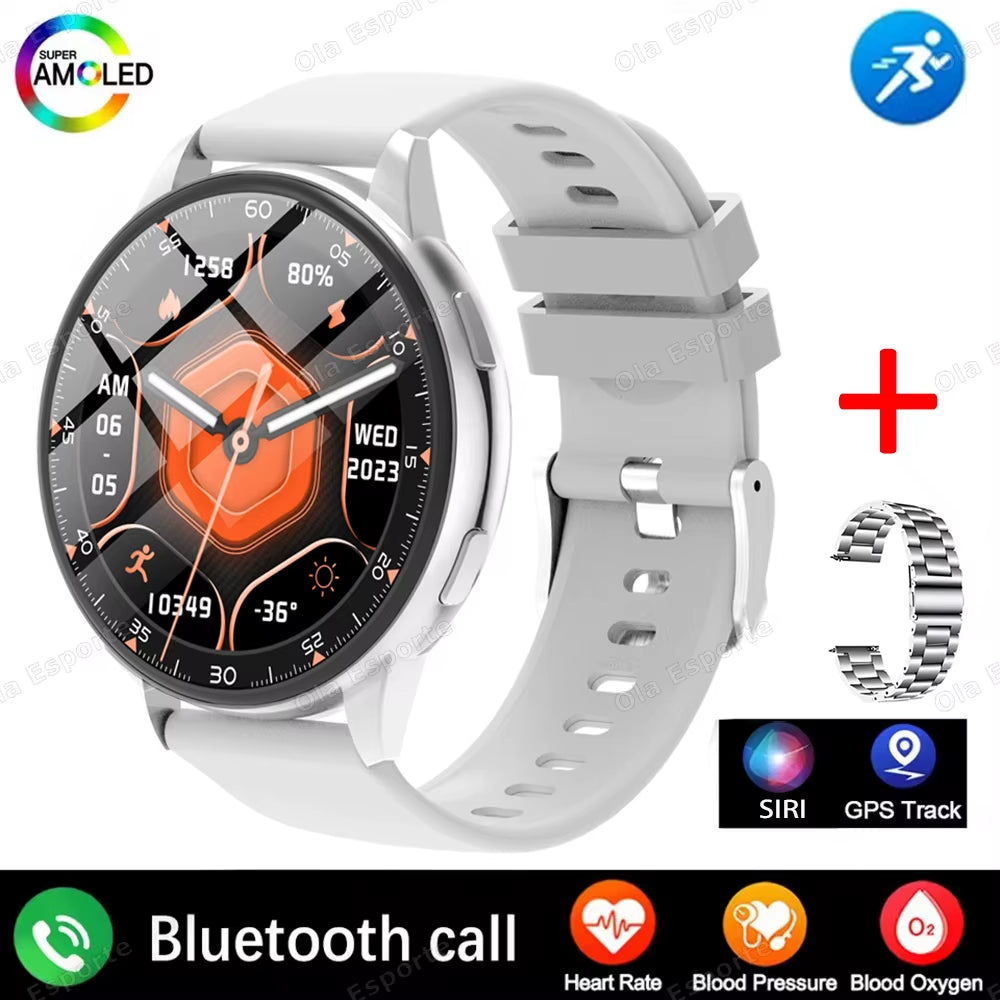 2025 Smart Watch Ladies Full Touch Screen Sports Fitness Watch IP67 Waterproof Bluetooth Call for Android Ios Smartwatch Female