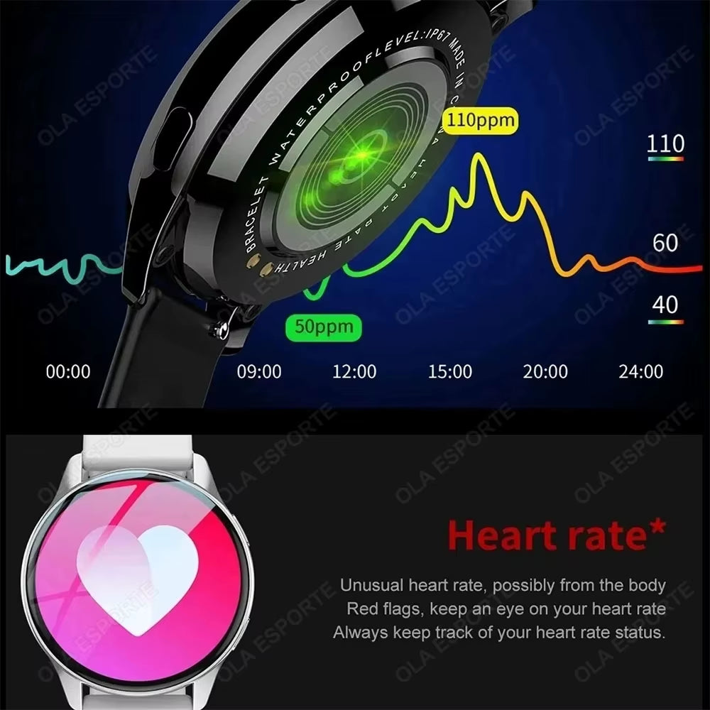For Android IOS Smartwatch GPS Fitness Tracker Watch 6 Bluetooth Call Watches for Man Heart Rate Monitor Watch Men Women 2025New