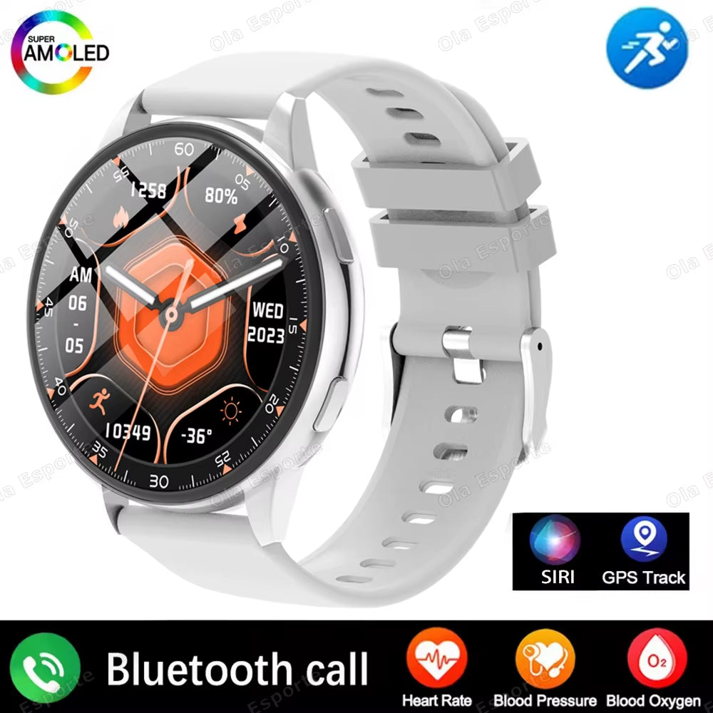 2025 Smart Watch Ladies Full Touch Screen Sports Fitness Watch IP67 Waterproof Bluetooth Call for Android Ios Smartwatch Female